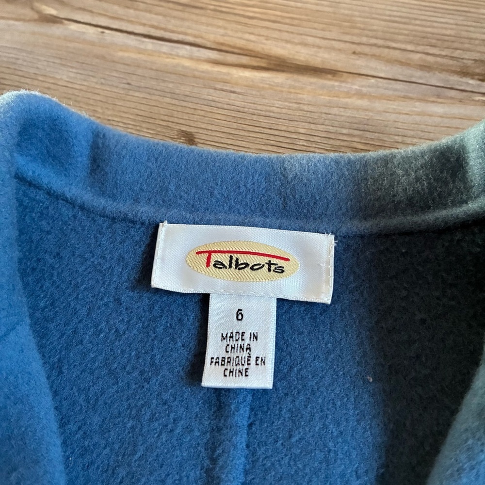 Talbots Wool Blazer 3 Button Patch pocket Soft 10… - image 2